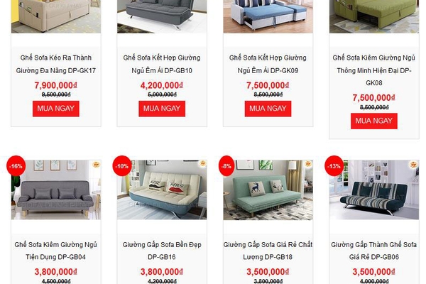 Sofa Giường Khuyến Mãi