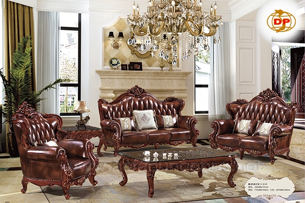 Những Điều Cần Biết Khi Chọn Mua Sofa Tân Cổ Điển Nhà Bè Chất Liệu Da Thật