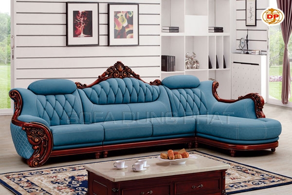 Sofa Góc Tân Cổ Điển Từ Gỗ Óc Chó - Sự Lựa Chọn Táo Bạo Từ Gia Chủ