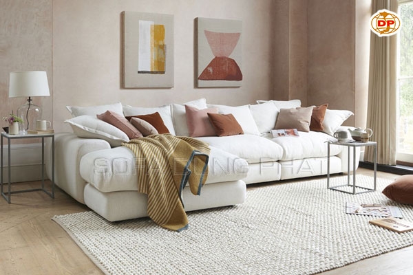 Sofa Góc Màu Trắng Chọn Tường Nhà Màu Gì?