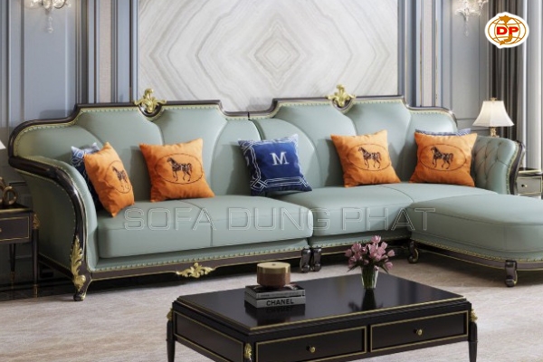 Chiêm Ngưỡng 2 Mẫu Sofa Tân Cổ Điển Màu Xanh Ấn Tượng Nhất