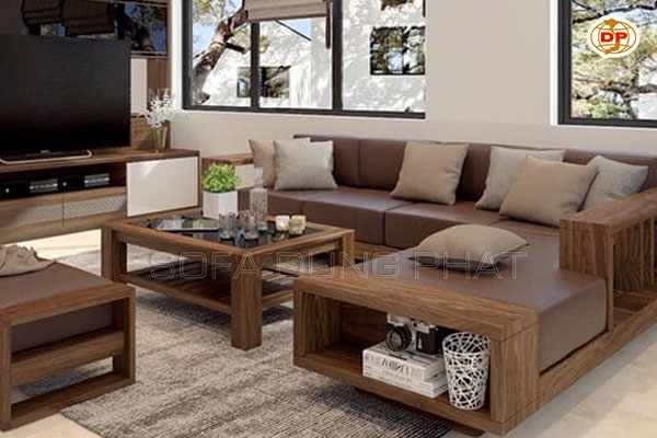 4 Ưu Điểm Đặc Biệt Của Sofa Góc Gỗ Sồi