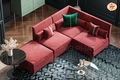 Sofa Góc Bọc Vải Nhung Êm Mướt DP-G19