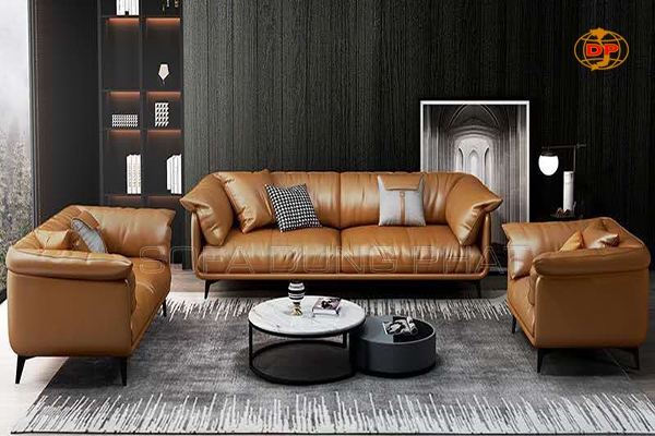 Ghế Sofa Phòng Khách Bọc Da Hàn Quốc Sang Trọng DP-PK39