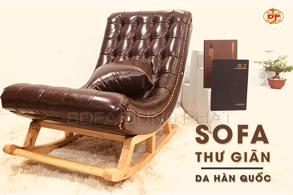 Sofa Thư Giãn Chất Liệu Da Sang Trọng DP-TG26