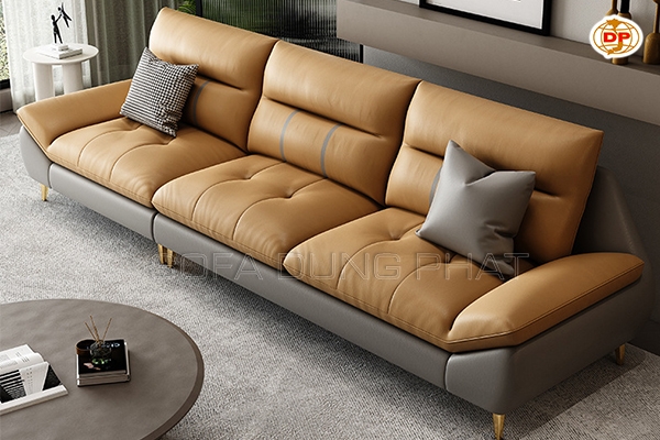 Sofa Băng Da Phối Màu Trầm Ấm DP-B28