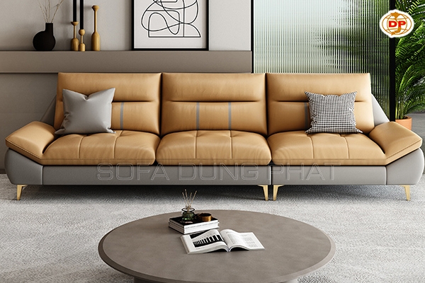 Sofa Băng Da Phối Màu Trầm Ấm DP-B28