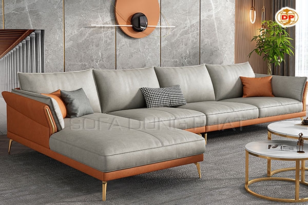 Sofa Da Thiết Kế Thanh Thoát Sắc Màu Thanh Lịch DP-D15