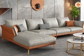 Sofa Da Thiết Kế Thanh Thoát Sắc Màu Thanh Lịch DP-D15