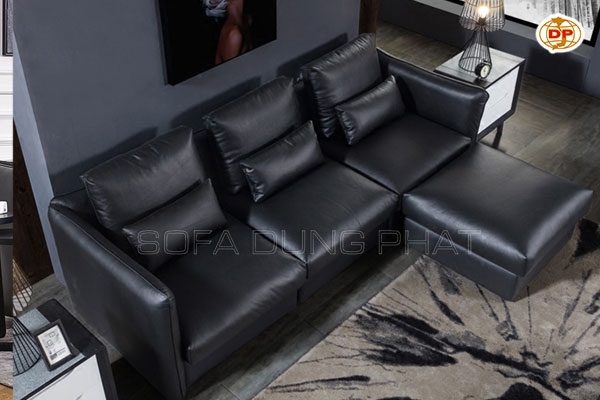 Sofa Da Sắc Đen Sang Trọng Và Đẳng Cấp DP-D16